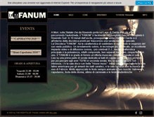 Tablet Screenshot of fanum.it